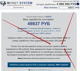 Money System – получайте от 50 000 рублей на вашей интернет-скорости. Отзывы