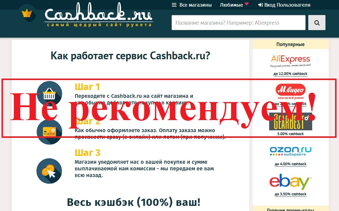 Кэшбэк – золотая жила для мошенников? Отзывы о проекте Cashback.ru
