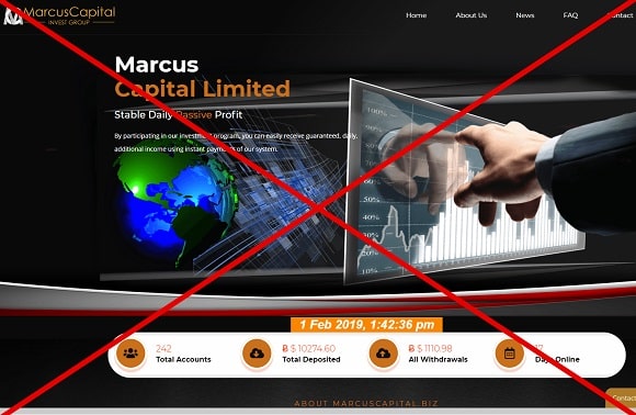 Marcus Capital - отзывы обзор MarcusCapital.biz