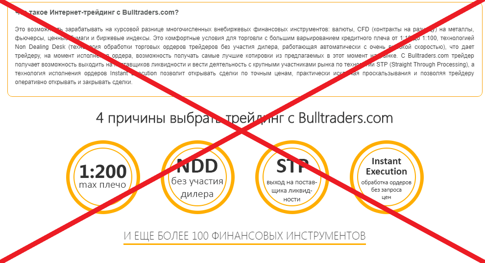 BullTraders обман