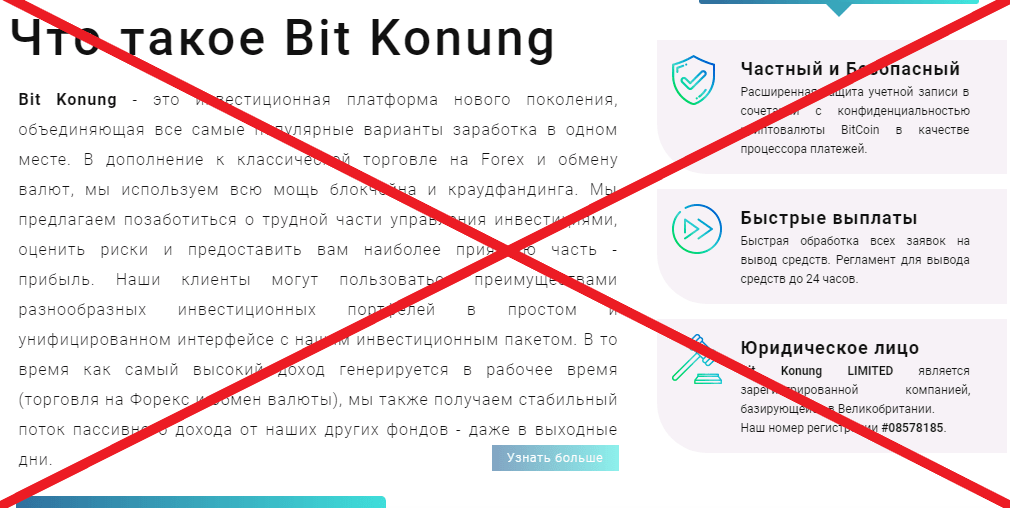 Bit Konung - отзывы о платформе bitkonung.com
