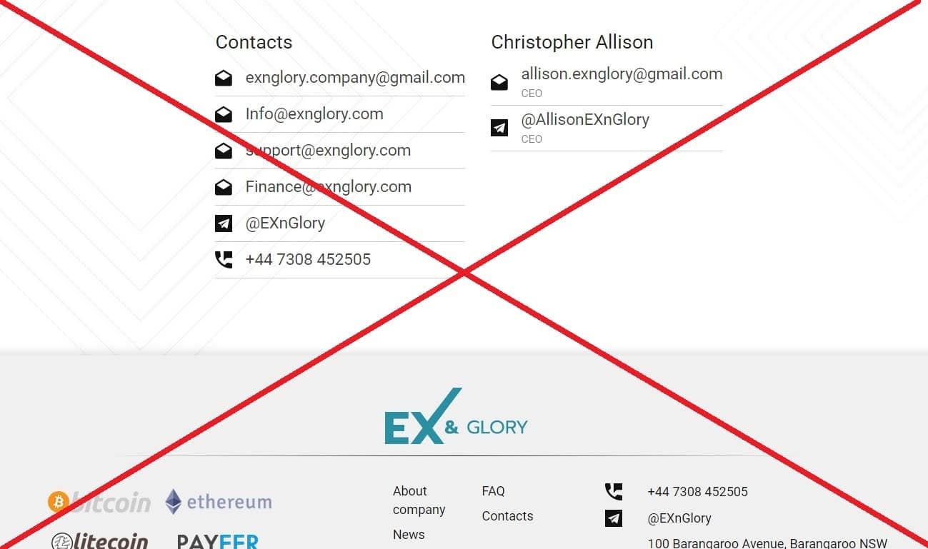 EX&Glory - отзывы и обзор exnglory.com