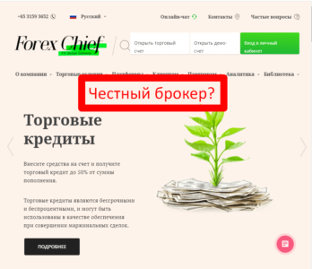 Брокер Forex Chief (Форекс Чиф) - отзывы и обзор forexchief.com