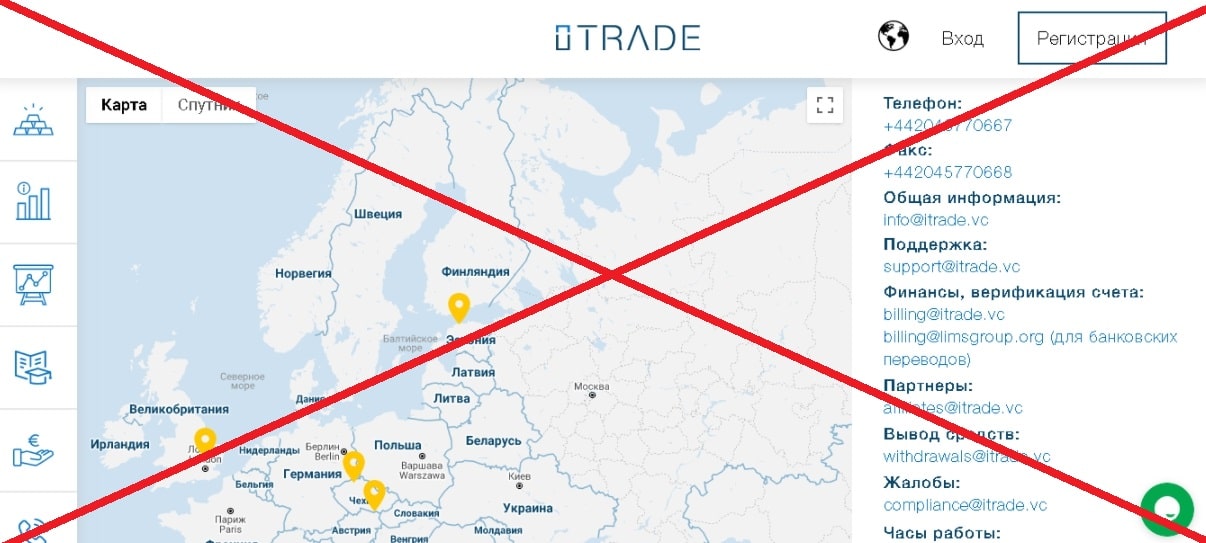 Брокер iTrade - отзывы и обзор проекта itrade.vc