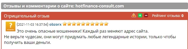 Hotfinance Consult отзывы