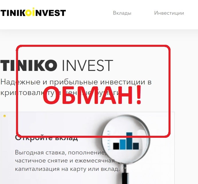 Отзывы и обзор Tiniko Invest - пирамида tiniko.io