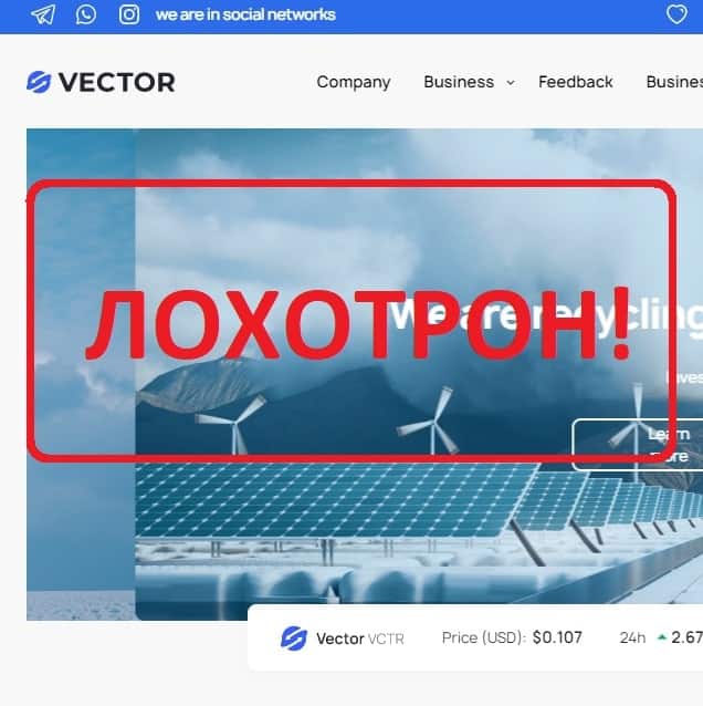 Компания Vector - отзывы клиентов и обзор vctr-green.com