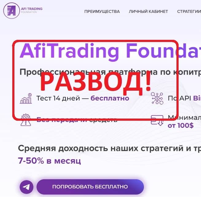 AfiTrading - отзывы клиентов о платформе afitrading.ru