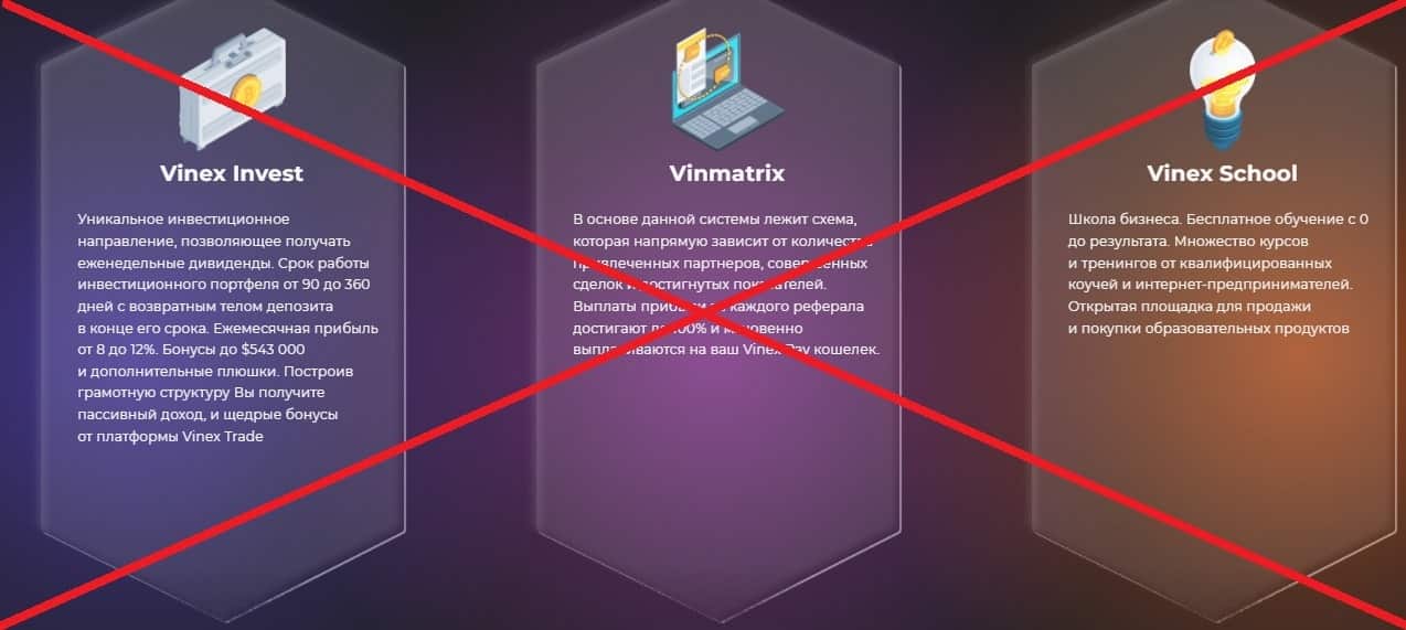 Vinex Trade обман