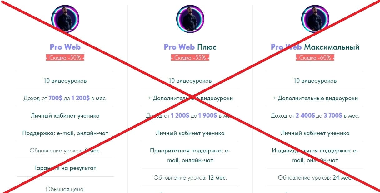 Pro Web обман