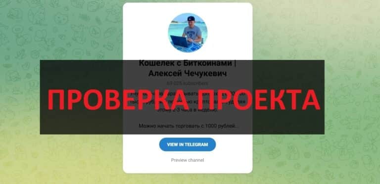 Кошелек с Биткоинами Алексей Чечукевич - отзывы о тг и ютуб