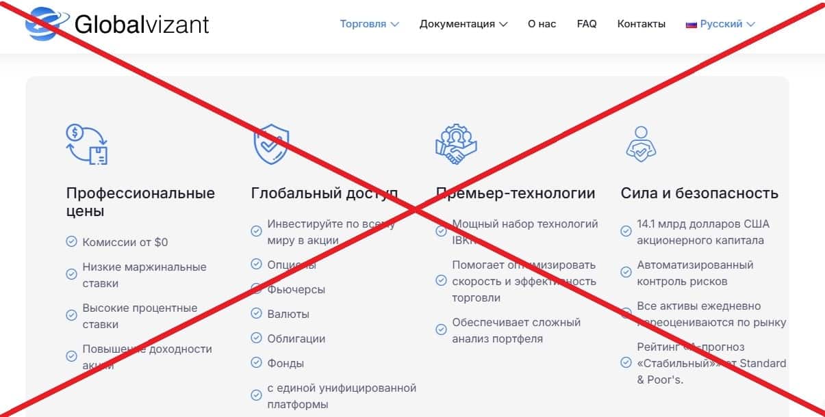 GlobalVizant обман