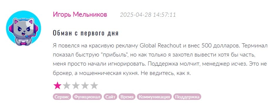 globalreachout.com отзывы