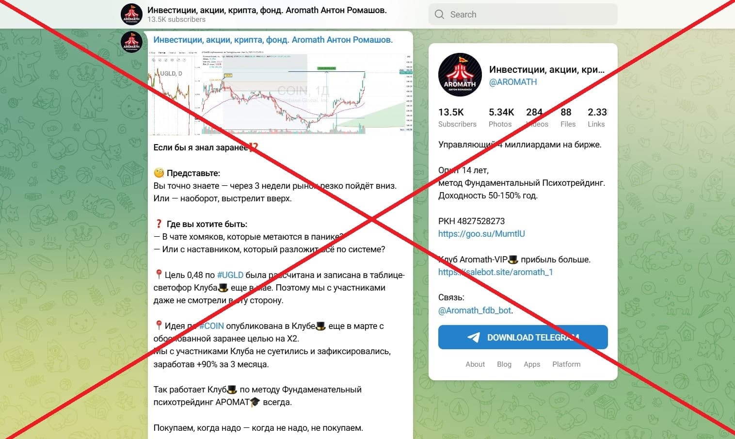 Aromath Антон Ромашов. Инвестиции, акции, фонд обман