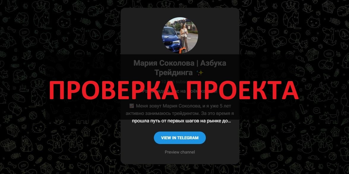 Мария Соколова Азбука трейдинга - отзывы: телеграмм развод