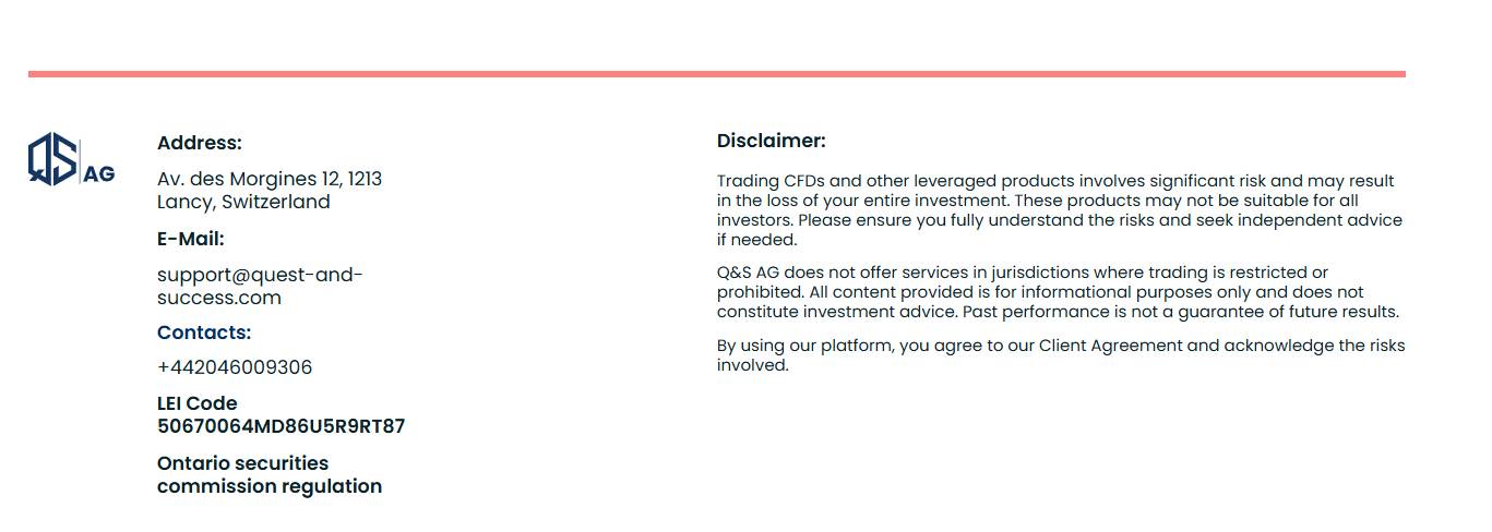 Quest And Success AG отзывы