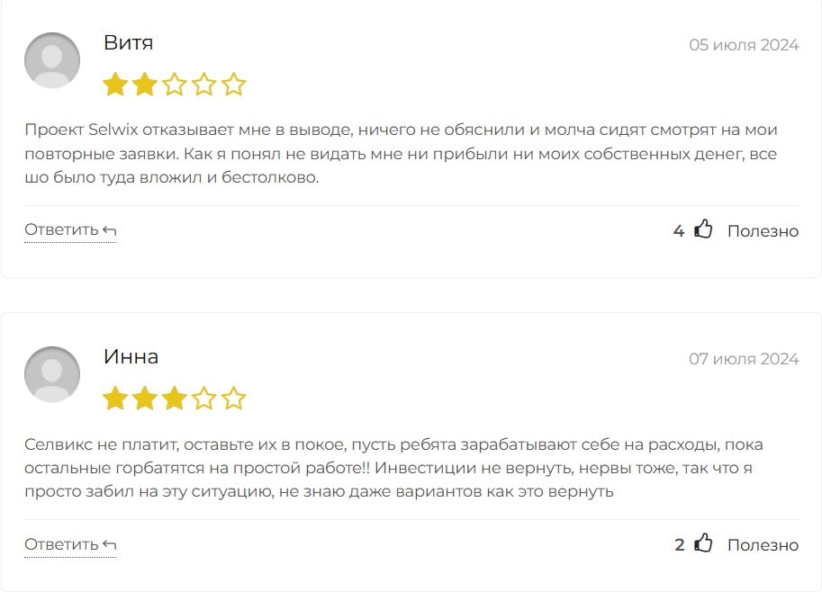 Selwix отзывы