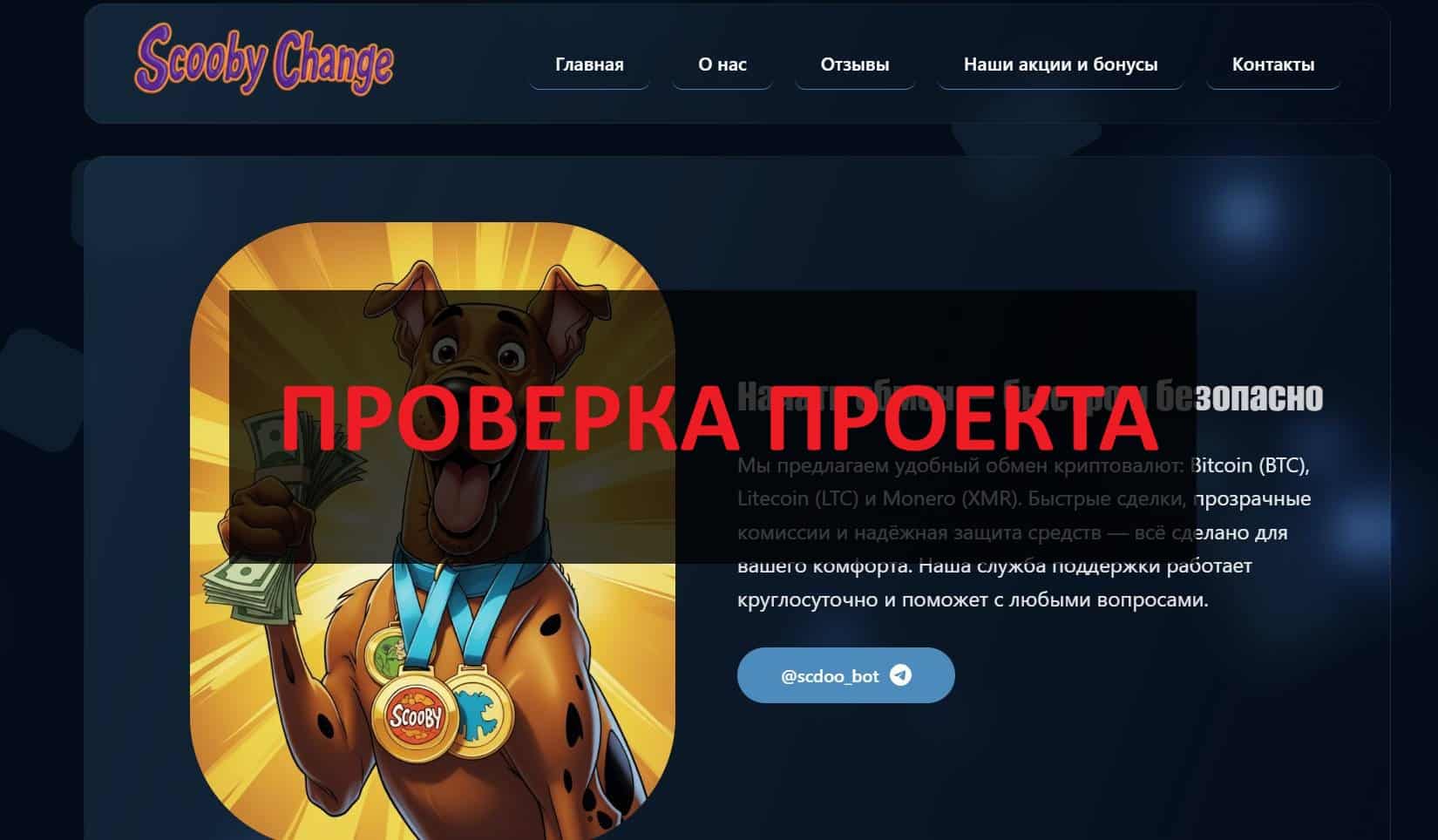 Обменник ScoobyChange (scoobychange.com) отзывы - можно доверять?
