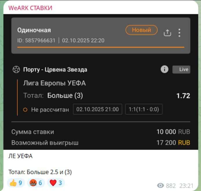 WeARK СТАВКИ обман